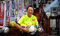 Former footballer Ha Bon and his collection of football souvenirs