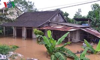 Former Vice President Truong My Hoa visits flood affected people in Quang Binh