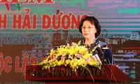 National Assembly Chairwoman attends 20th anniversary of Hai Duong province