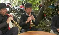 Pi Le panpipe, a traditional musical instrument of the Giay