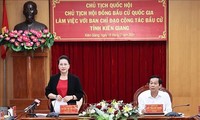 NA Chairwoman works with Kien Giang steering committee for elections