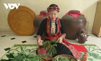 Pickled cassava leaves, a specialty of the Red Dao