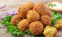 Israeli falafel, a kind of fried vegetarian fritter