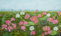 Lotus painting exhibition to open at Quan Su pagoda 