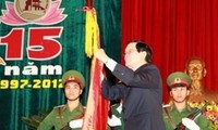 Truong Tan Sang au 15e anniversaire de la refondation de Quang Nam