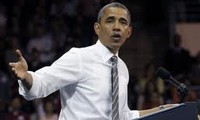 Etats-Unis : premiers meetings de campagne de Barack Obama