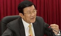 Truong Tan Sang travaille avec la municipalité de Hanoï 