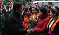 Le président Truong Tân Sang en visite à Hà Giang