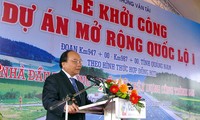 Quang Nam: Mise en chantier du projet d’élargissement de la Nationale 1A