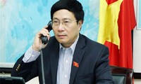 Mer Orientale : Pham Binh Minh s’entretient avec John Kerry