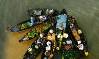 Marché flottant de Cai Rang 