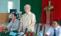 Le secrétaire général Nguyen Phu Trong se rend à Ninh Thuan