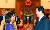 Nguyen Tan Dung rencontre les représentants des organisations de l’ONU au Vietnam 