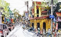 Les rues de Hanoï en peinture