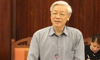 Nguyen Phu Trong en tournée à Trà Vinh