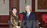 Nguyen Phu Trong reçoit une haute délégation du PPC