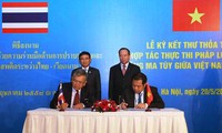 Anti-drogue : signature d’une lettre d’entente Vietnam-Thaïlande