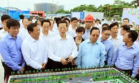 Zhang Gaoli visite le chantier du palais d’amitié Vietnam-Chine