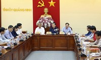 Truong Tan Sang inspecte les zones sinistrées à Quang Ninh