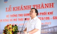 Inauguration d’un système de collecte et de distribution de gaz à Thai Binh