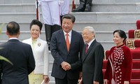 Entretien entre Nguyen Phu Trong et Xi Jinping