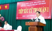 Truong Tan Sang rencontre l’électorat de Ho Chi Minh-ville