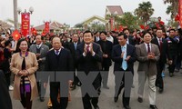 Truong Tan Sang à la fête « les couleurs du printemps dans tout le pays »