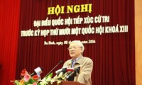 Nguyên Phu Trong rencontre l’électorat de Hanoï