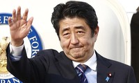 Shinzo Abe en visite en Russie le 6 mai