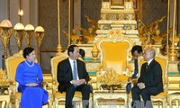 Tran Dai Quang rencontre les dirigeants du Cambodge