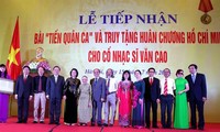 Van Cao, auteur de l’hymne national, reçoit à titre posthume l’Ordre Ho Chi Minh