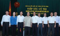 Nguyen Xuan Phuc rencontre l’électorat de Haiphong