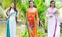 Busana Ao Dai, satu simbol kebudayaan Vietnam.