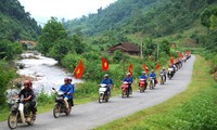 Pola-pola pemuda relawan turut membangun pedesaan baru.