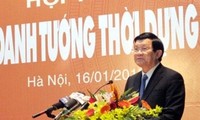 Presiden Vietnam Truong Tan Sang menghadiri lokakarya tentang hulubalang terkenal Cao Lo