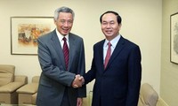 Menteri Keamanan Publik Tran Dai Quang melakukan kunjungan resmi di Singapura