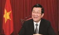 Presiden Truong Tan Sang menerima Duta Besar Yunani sehubungan dengan akhir masa baktinya di Vietnam