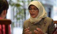 Para pemimpin Negara dan MN Vietnam menerima Wakil ketua Parlemen Singapura 