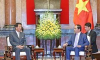 Presiden Tran Dai Quang menerima Duta Besar Istimewa Vietnam-Jepang, Ryotaro Sugi