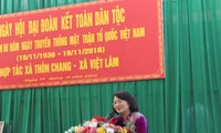 Wakil Presiden Dang Thi Ngoc Thinh menghadiri Pesta Persatuan Besar Nasional di  provinsi Ha Giang