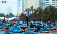 Aktivitas menyambut Hari Yoga Internasional ke-3