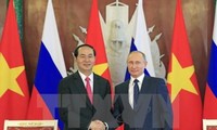 Opini umum Rusia memberikan penilaian positif tentang kunjungan Presiden Tran Dai Quang