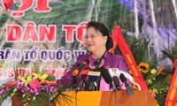 Ketua MN Nguyen Thi Kim Ngan menghadiri Hari Persatuan Besar Nasional di Provinsi Hoa Binh