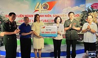 Memperingati ulang tahun ke-40 Festival ke-11 Pemuda dan Mahasiswa Dunia yang diadakan di Kuba