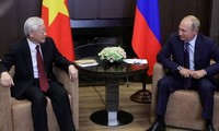 Presiden Rusia, Vladimir Putin menyampaikan ucapan selamat kepada Sekjen, Presiden Viet Nam, Nguyen Phu Trong sehubungan dengan tahun baru