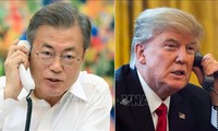 Trump informa al presidente surcoreano sobre el resultado de la segunda cumbre con Corea del Norte