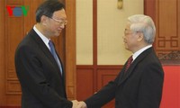 チョン書記長、中国国務委員と会見