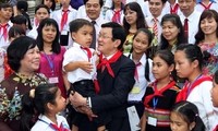 サン国家主席、全国の少年児童に書簡を送る