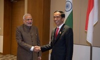 インドとインドネシア 中国念頭に軍事面で連携強化合意