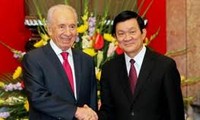 Presiden Israel Shimon Peres mengakhiri kunjungan resmi di Vietnam